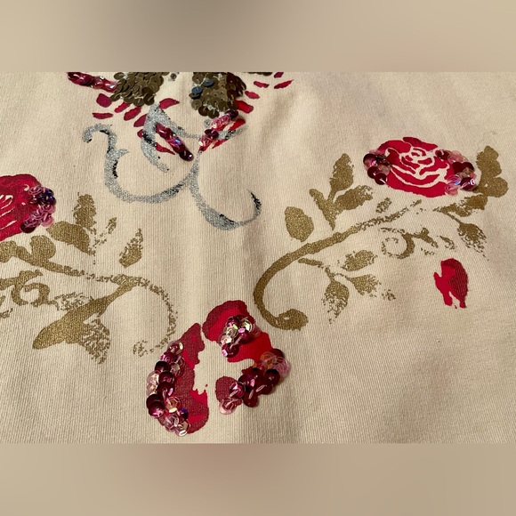 NWOT BCBG Max Azria Short-Sleeve Zipper Front Hooded Sweatshirt - Picture 6 of 8